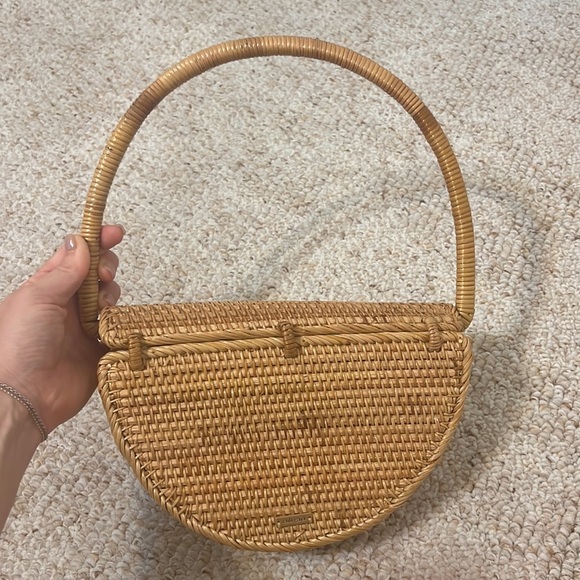 CULT GAIA Ryka rattan shoulder bag, NWT - Picture 9 of 9